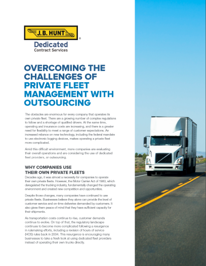 Overcoming the Challenges of Private Fleet 